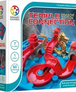 SmartGames - Temple Connection - Breinbreker - 80 Opdrachten - Dragon Edition