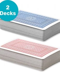 LBB - Speelkaarten - 2 Pack - 2x 56 Kaarten - Standaard Maat - Volwassen - Pokerkaarten - Playing-cards