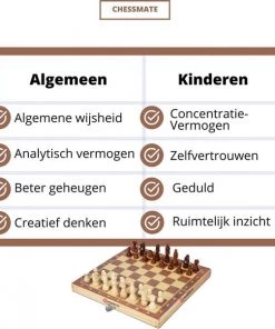 Qproducts Chessmate ? Inclusief Ebook ? Magnetisch Schaakspel ? Schaakbord ? Schaakbord Met Schaakstukken ? Schaakset ? Schaakspellen ? Schaakspel Hout Volwassenen ? Schaakborden Kinderen -leerzame-spellen Verkoopwinkel 550x603 8