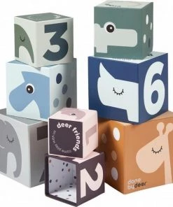 Done By Deer Stacking Cubes Deer Friends Colour Mix -leerzame-spellen Verkoopwinkel 550x604 3