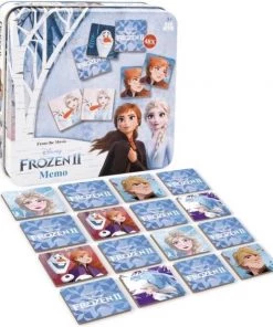 Disney Frozen 2 Memory Spel Junior Karton Blauw/wit 49-delig