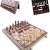 Merkloos Schaakbord | Dambord | Schaakspel | 39 X 39 Cm | Schaakset | Schaken | Dammen | Met Schaakstukken | 2-in-1 Bordspel | Chess | Hout | Magnetisch | Opklapbaar -leerzame-spellen Verkoopwinkel 550x640 10