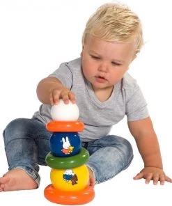 Rubo Toys Nijntje Stapeltoren - Educatief Spel - 3 Ringen - 3 Ringen - Vanaf 8 Maanden -leerzame-spellen Verkoopwinkel 550x641 3