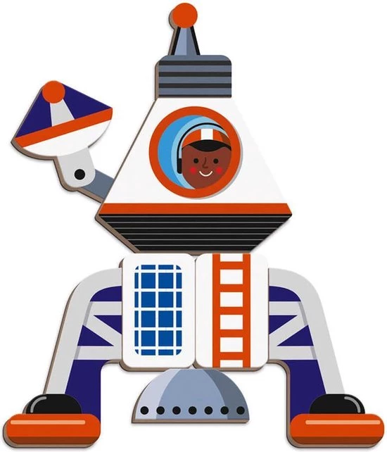 Janod Magneetboek Cosmos 70st 3-8jr 5 Janod Magneetboek Cosmos 70st 3-8jr - Afbeelding 3