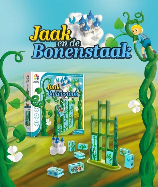 SmartGames - Jaak En De Bonenstaak Deluxe - Denkspel Kleuters - 60 Opdrachten 11 SmartGames - Jaak En De Bonenstaak Deluxe - Denkspel Kleuters - 60 Opdrachten - Afbeelding 9