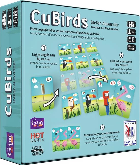 Gam'inBIZ CuBirds + Wild Cards - 2 Kaartspellen Van Kristiaan Der Nederlanden 8 Gam'inBIZ CuBirds + Wild Cards - 2 Kaartspellen Van Kristiaan Der Nederlanden - Afbeelding 6