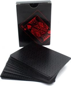 Fit Junkies Speelkaarten - Zwart En Rood - 56 Kaarten - Waterdicht - Kaarten - Kaartspel