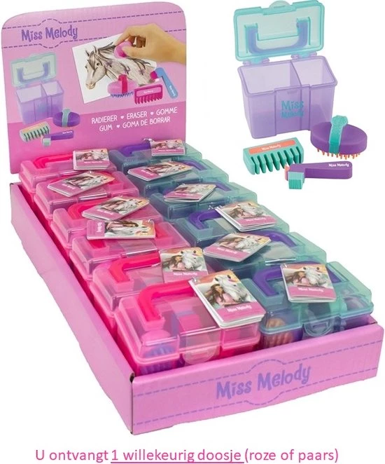 Depesche Miss Melody Paarden Gummetjes - 1 Setje - Voor Paardenliefhebbers - Inclusief Doosje 3 Depesche Miss Melody Paarden Gummetjes - 1 Setje - Voor Paardenliefhebbers - Inclusief Doosje