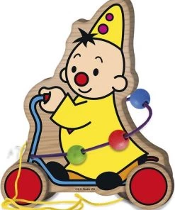 Bambolino Toys - Bumba Houten Trekfiguur - Educatief Speelgoed - Goed Voor De Motoriek