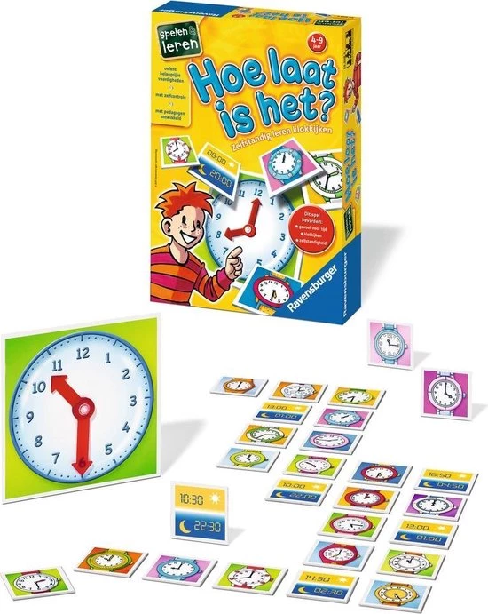 Ravensburger Hoe Laat Is Het? - Leerspel 4 Ravensburger Hoe Laat Is Het? - Leerspel - Afbeelding 2