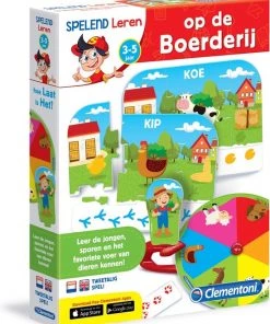 Clementoni - Op De Boerderij - Educatief Spel