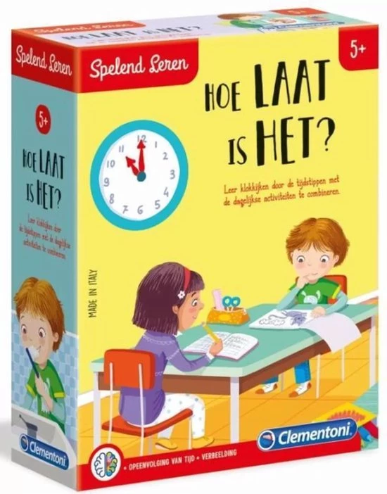 Clementoni Spelend Leren Hoe Laat Is Het? Educatief Spel 5 Clementoni Spelend Leren Hoe Laat Is Het? Educatief Spel - Afbeelding 3