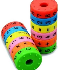Flexjuf Magnetische Rekencilinder Rekenen Oefenen (set Van 3 Stuks)