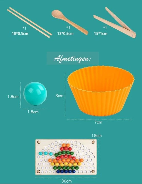 LS KIDS Regenboog Kralenspel - Fijne Motoriek - Sorteren - Montessori 7 LS KIDS Regenboog Kralenspel - Fijne Motoriek - Sorteren - Montessori - Afbeelding 5