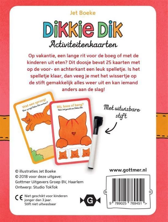 Jet Boeke Dikkie Dik Activiteitenkaarten 4 Jet Boeke Dikkie Dik Activiteitenkaarten - Afbeelding 2