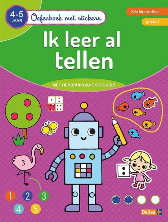 ZNU Oefenboek Met Stickers - Ik Leer Al Tellen (4-5 J.) 3 ZNU Oefenboek Met Stickers - Ik Leer Al Tellen (4-5 J.)