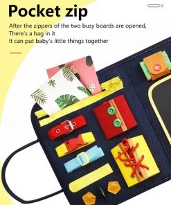 Zain & Zaki Verbeter De Motoriek Van Je Kind - Activiteitenbord - Motoriek Speelgoed Map - Busy Board - Voor Thuis En Onderweg - Montessori Speelgoed - Educatief - 14 Activiteiten -leerzame-spellen Verkoopwinkel 550x733 63