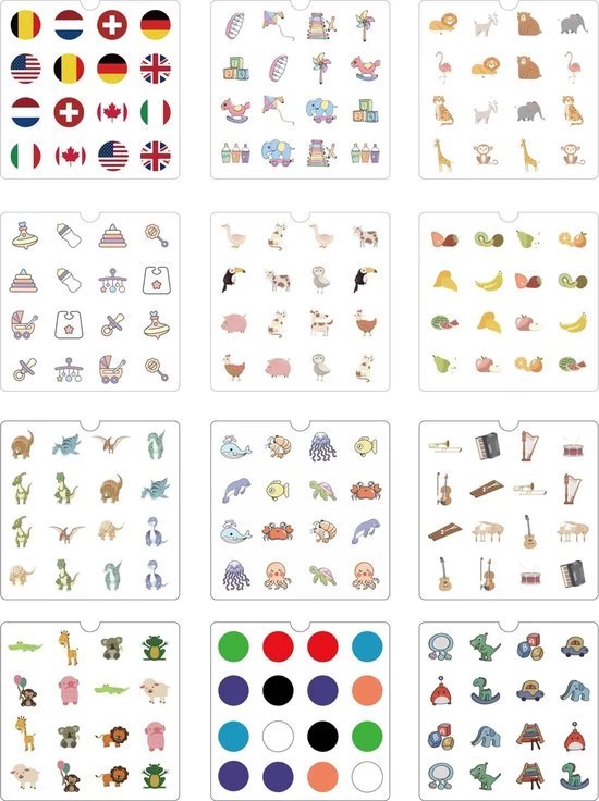 WoodyDoody Memory Spelletjes 4 Jaar Memory Chess COMBI SET Met EXTRA Set Memory Kaarten - 12 Kaarten 24 Zijdes Totaal 7 WoodyDoody Memory Spelletjes 4 Jaar Memory Chess COMBI SET Met EXTRA Set Memory Kaarten - 12 Kaarten 24 Zijdes Totaal - Afbeelding 5