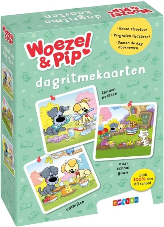 Uitgeverij Zwijsen Woezel & Pip - Dagritmekaarten 3-6 Jaar 3 Uitgeverij Zwijsen Woezel & Pip - Dagritmekaarten 3-6 Jaar