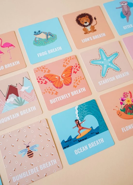 IMYOGI Calming Breathing Cards - Yoga Kaarten Voor Kinderen - Kinderyoga Kaarten - Kindercadeautje Voor Kinderen - Kindercadeautje - Yoga Accessoires - Yoga Boek - Kaartspel - Kids Yoga Cards 3 IMYOGI Calming Breathing Cards - Yoga Kaarten Voor Kinderen - Kinderyoga Kaarten - Kindercadeautje Voor Kinderen - Kindercadeautje - Yoga Accessoires - Yoga Boek - Kaartspel - Kids Yoga Cards