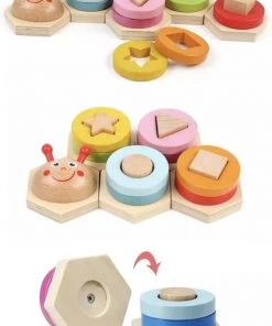 Merkloos Rups Puzzel – Vormenpuzzels - Vormenstoof - Stapeltoren - Puzzels - Montessori - Houten Speelgoed - Educatief Speelgoed - Kleurrijk - Puzzel - Kinderspeelgoed - Geometrisch - Klassiek Speelgoed - Uitdagend - Oog-hand Coördinatie -leerzame-spellen Verkoopwinkel 550x778 3