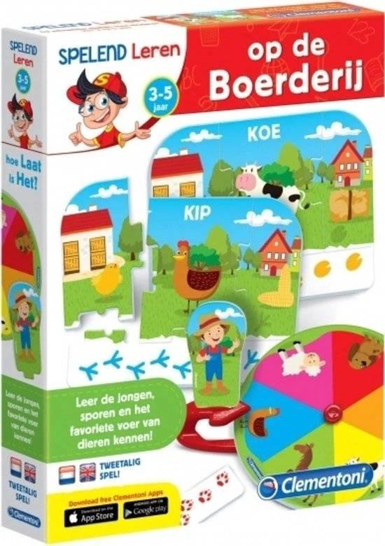 Clementoni - Op De Boerderij - Educatief Spel 7 Clementoni - Op De Boerderij - Educatief Spel - Afbeelding 5