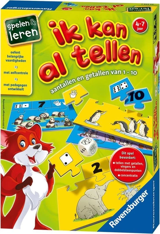 Ravensburger Ik Kan Al Tellen! - Leerspel 8 Ravensburger Ik Kan Al Tellen! - Leerspel - Afbeelding 6