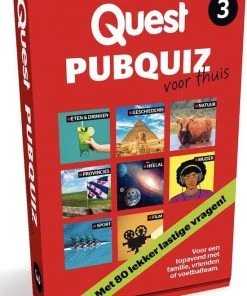 Quest Pubquiz Voor Thuis Deel 3 - Spel - Leuk Cadeau