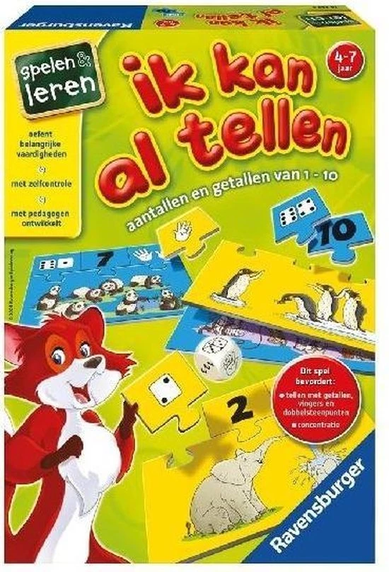 Ravensburger Ik Kan Al Tellen! - Leerspel 9 Ravensburger Ik Kan Al Tellen! - Leerspel - Afbeelding 7