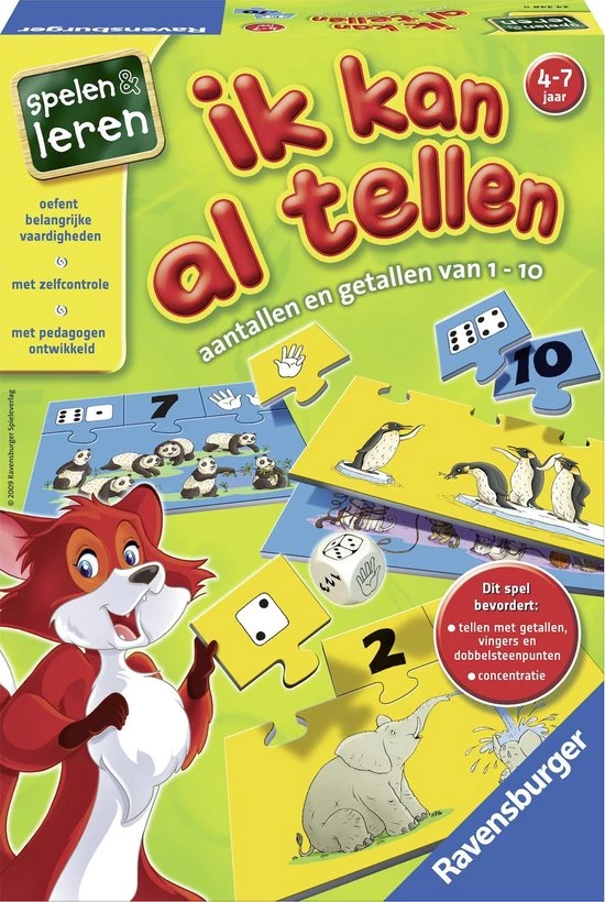 Ravensburger Ik Kan Al Tellen! - Leerspel 3 Ravensburger Ik Kan Al Tellen! - Leerspel