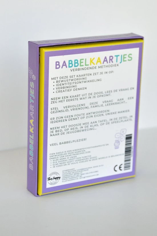 Therhappy - Therapie - Babbelkaartjes - Kinderen/Jongeren/Volwassenen - Verbinding- Gesprekstechniek 5 Therhappy - Therapie - Babbelkaartjes - Kinderen/Jongeren/Volwassenen - Verbinding- Gesprekstechniek - Afbeelding 3