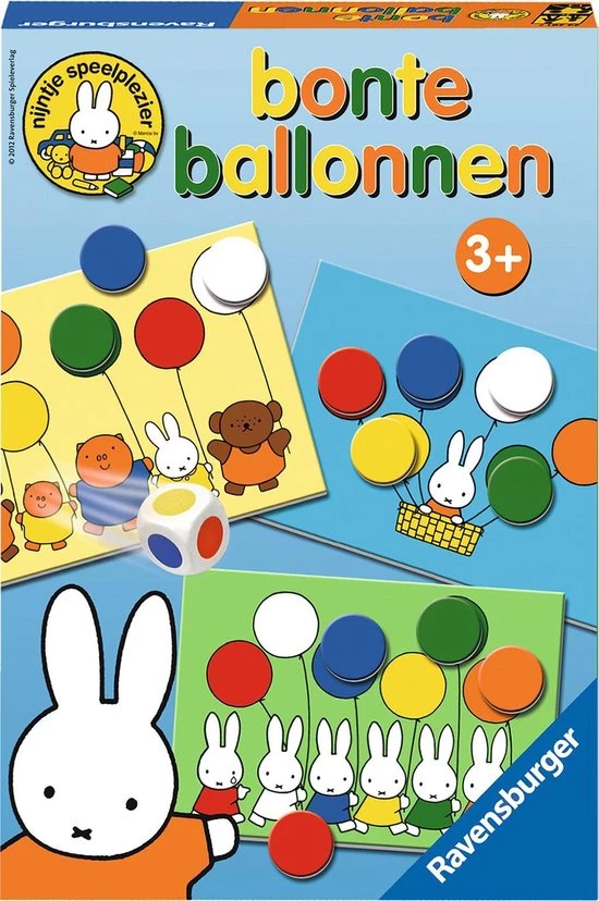 Ravensburger Nijntje Bonte Ballonnen - Ballonnenspel - Educatief Spel 3 Ravensburger Nijntje Bonte Ballonnen - Ballonnenspel - Educatief Spel